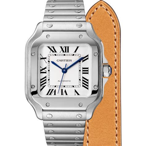 santos de cartier watch medium model|cartier santos watches for men.